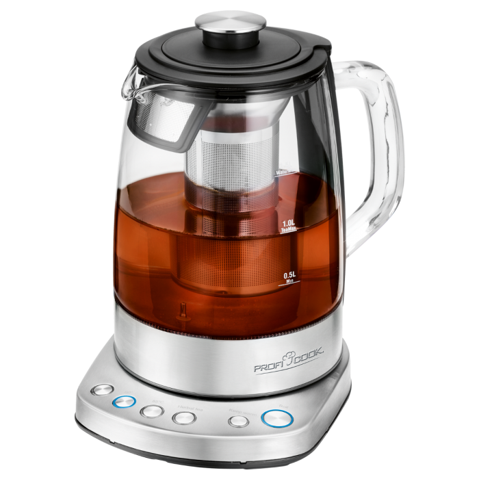 PROFICOOK 501167 PC-WKS1167G - ProfiCook PC-WKS 1167 G Glas-Tee-Wasserkocher mit WLAN-Steuerung
