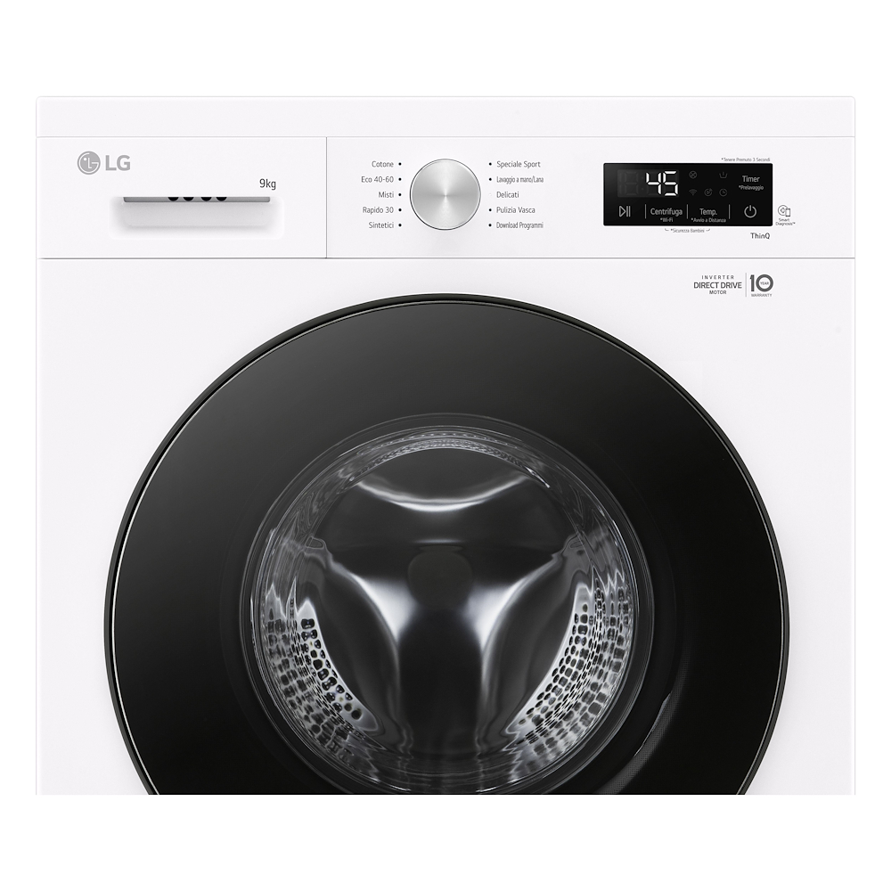 LG F4NX1009NWB - 9kg Smart-Waschmaschine mit Wi-Fi
