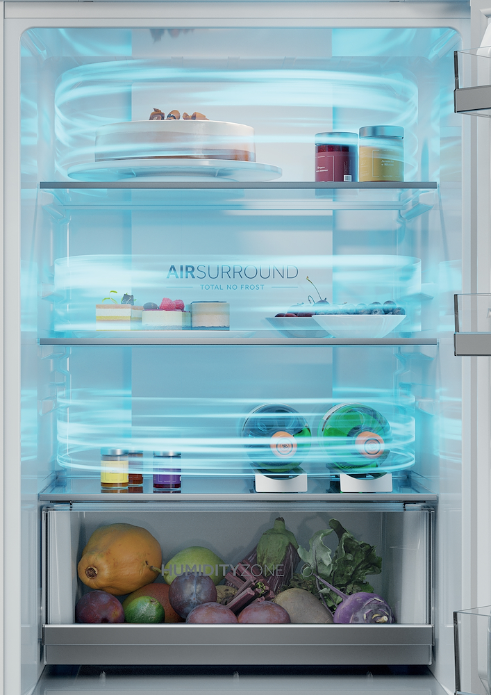 HAIER HQE1855BCMW - Frigorifero Combinato Bianco