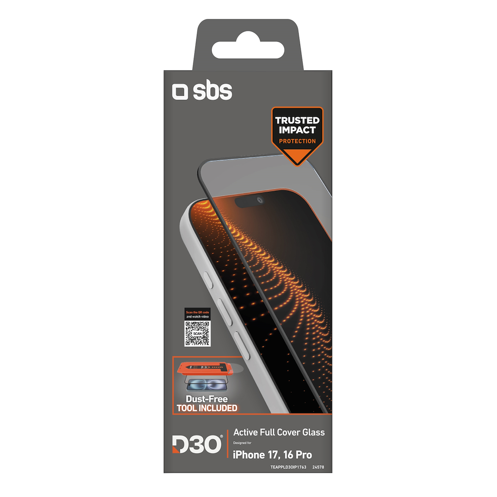 SBS TEAPPLD3OIP1763 - Protezione Schermo D3O iPhone 17