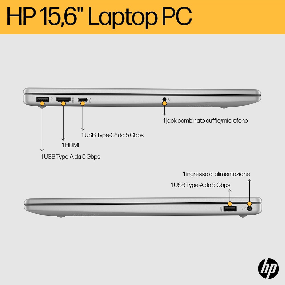 HP D3ZG7EA - Laptop 15.6" FHD mit Ryzen 7