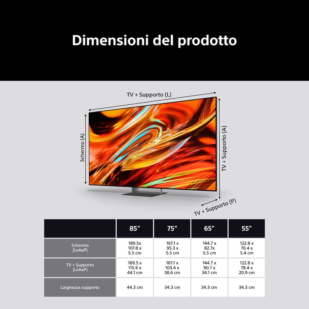 SONY K55XR75M2BCEI - TV LED 55 pollici 4K