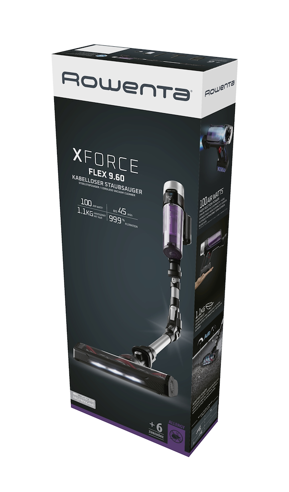 ROWENTA RH2037 - X-Force Flex 9.60 Allergy Aspirapolvere Senza Fili RH2037