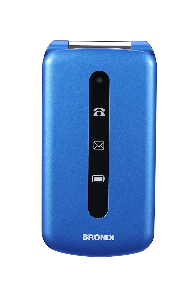 BRONDI PRESIDENTBLUMETAL - Brondi Flip Telefon Blau Metall