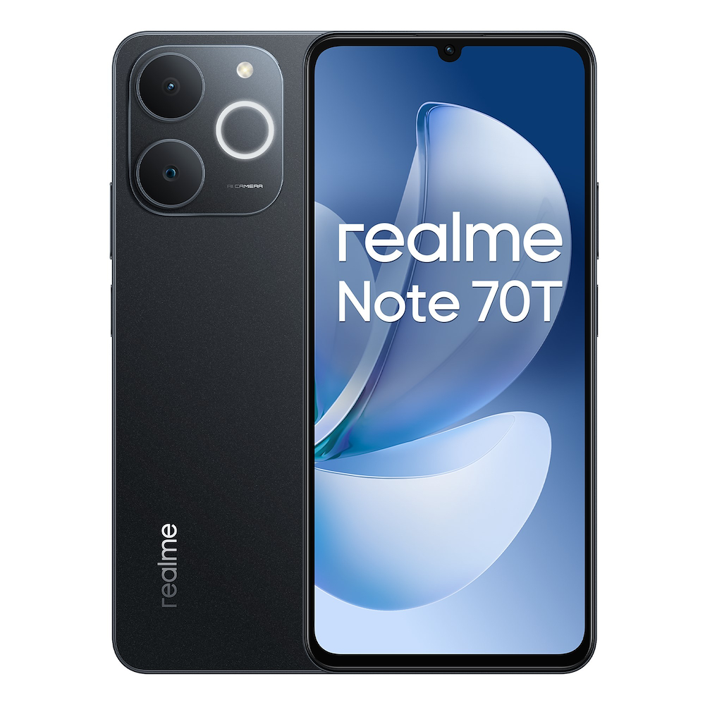 REALME NOTE70TOBSIDIANBLACK - Smartphone Note 70T Obsidian Schwarz