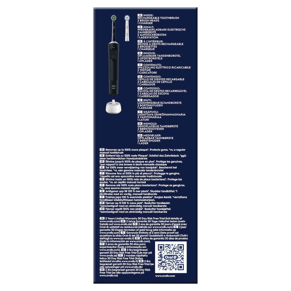 ORAL-B VITALITYPROBLACK - Oral-B Vitality Pro Elektrische Zahnbürste Schwarz