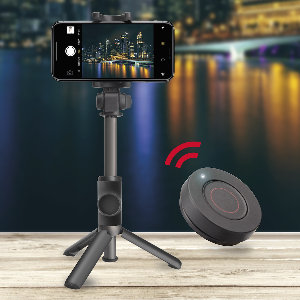 SBS TESELFIEBTALTRIPODK - Selfie Stick Stativ kabellos für Smartphone