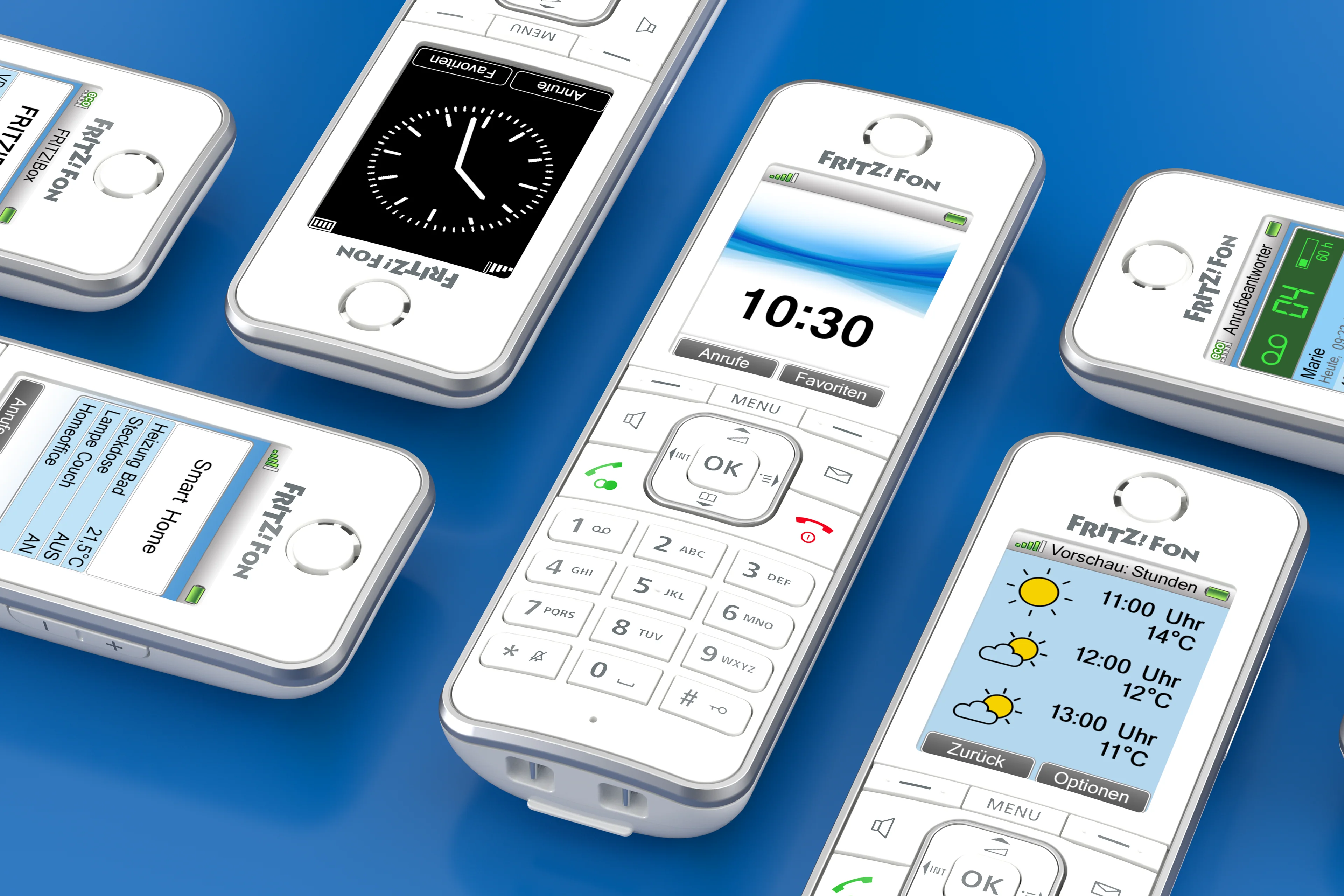 FRITZ! AA32391 - Fon C6 weiß Schnurlostelefon mit Farbdisplay