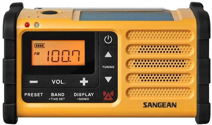 SANGEAN MMR88 - Radio d'emergenza Sangean MMR-88 con pannello solare e manovella