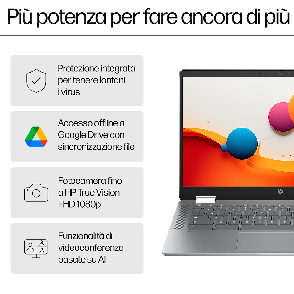 HP CHROMEBOOKX36014BCD0006NL - Chromebook x360 14" mit Touchscreen