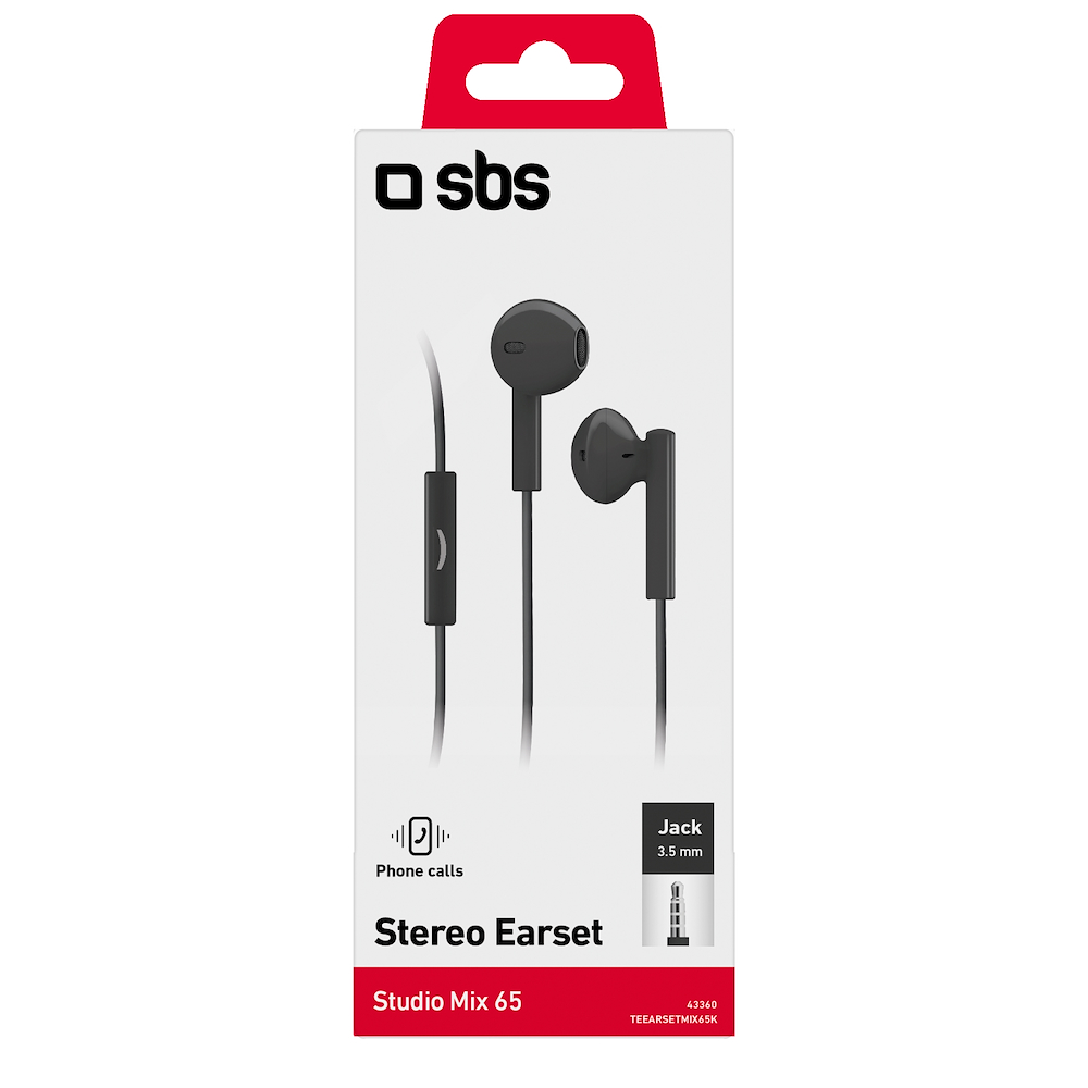 SBS TEEARSETMIX65K - Studio Mix 65 Auricolari In-Ear Cablati