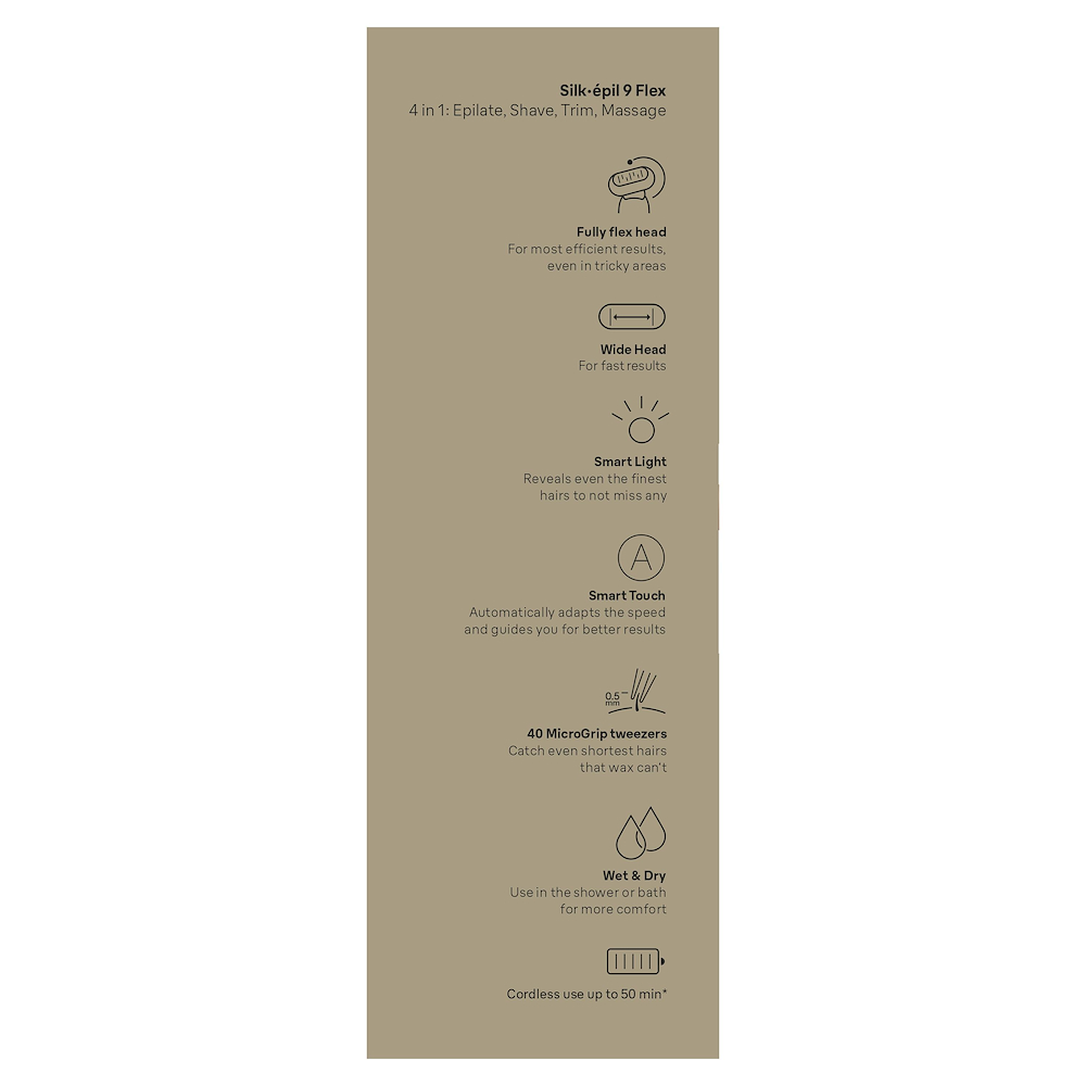 BRAUN SES90713D - Silk-épil 9 Flex Damenepilator BRAUN SES90713D - Silk-épil 9 Flex Damenepilator