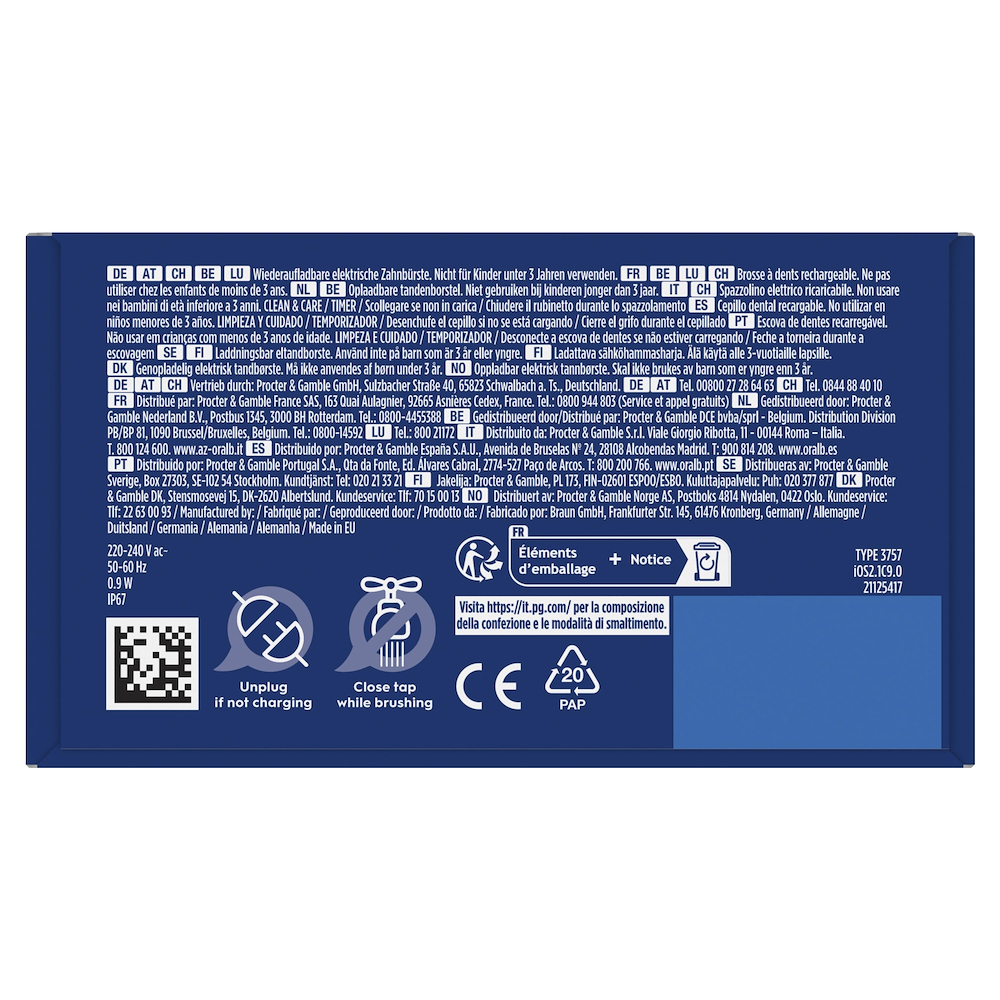 ORAL-B IO2CLEANANDCAREDARKGREEN - Spazzolino Elettrico Oral-B iO 2 Verde