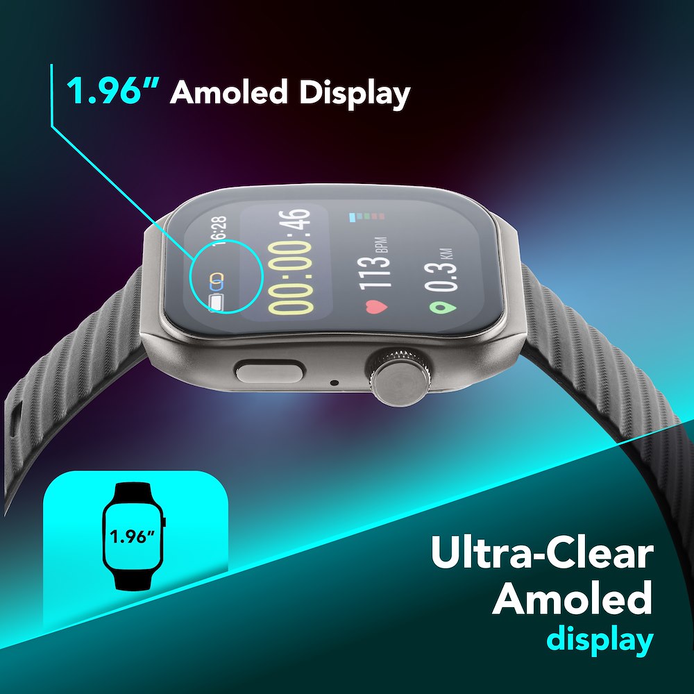 CELLULAR LINE BTIONWATCHULTRAK 0739354 SMART WATCH 1.96"AMOLED BT IP68 ION PRO ULTRA NERO