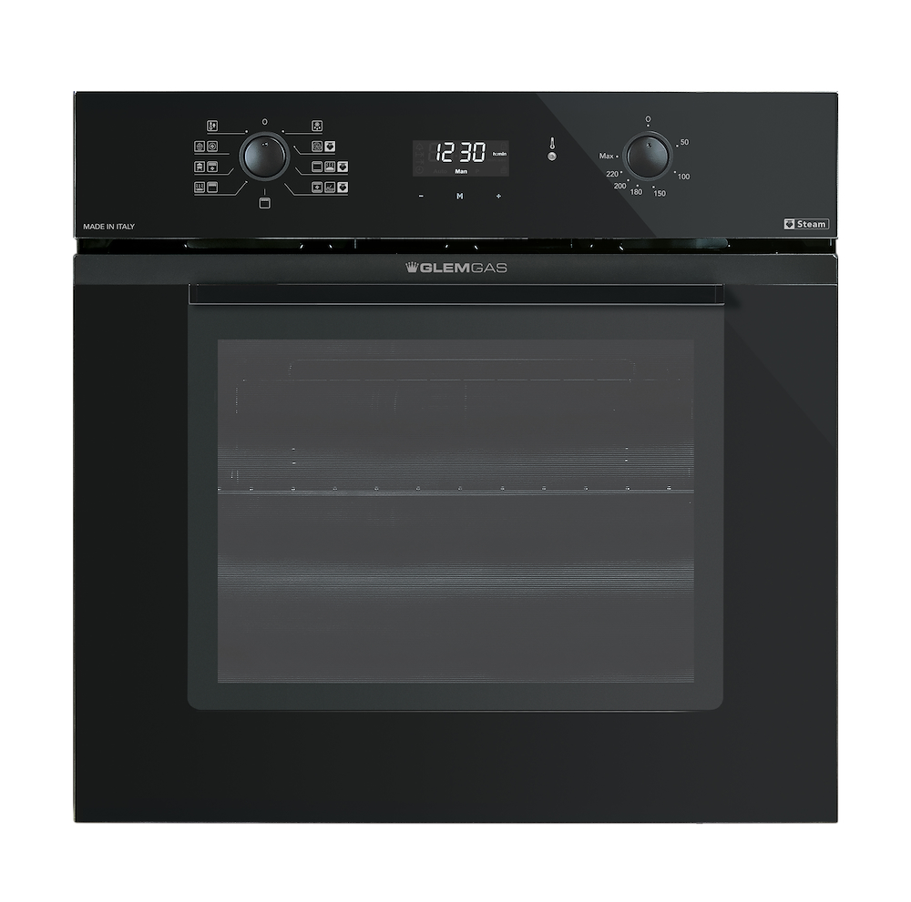 GLEM GAS GFU98BKS6V3 - Multifunktionsofen 60 cm in glänzend Schwarz GLEM GAS GFU98BKS6V3 - Multifunktionsofen 60 cm in glänzend Schwarz