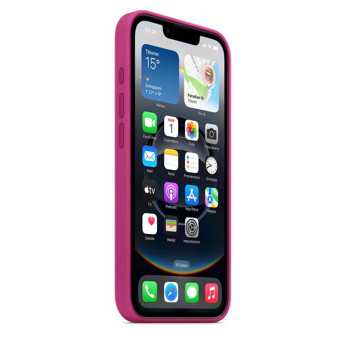 APPLE MD3W4ZMA - Apple iPhone 16e Custodia in Silicone Fucsia