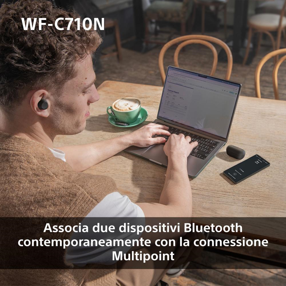 SONY WFC710NW - Cuffie True Wireless con NC Bianche