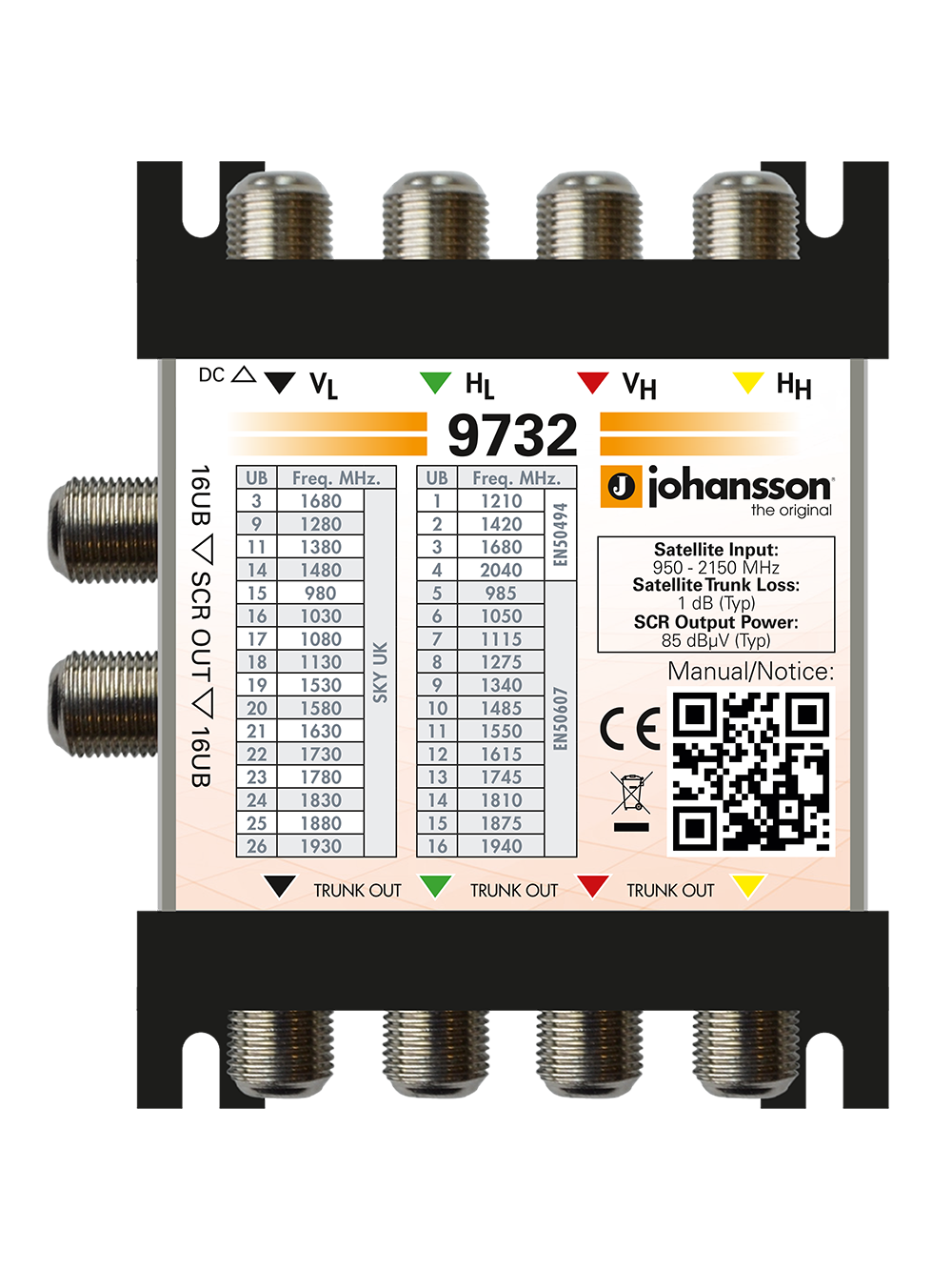 JOHANSSON 9732 - 9732 Multiswitch dSCR JOHANSSON 9732 - 9732 Multiswitch dSCR