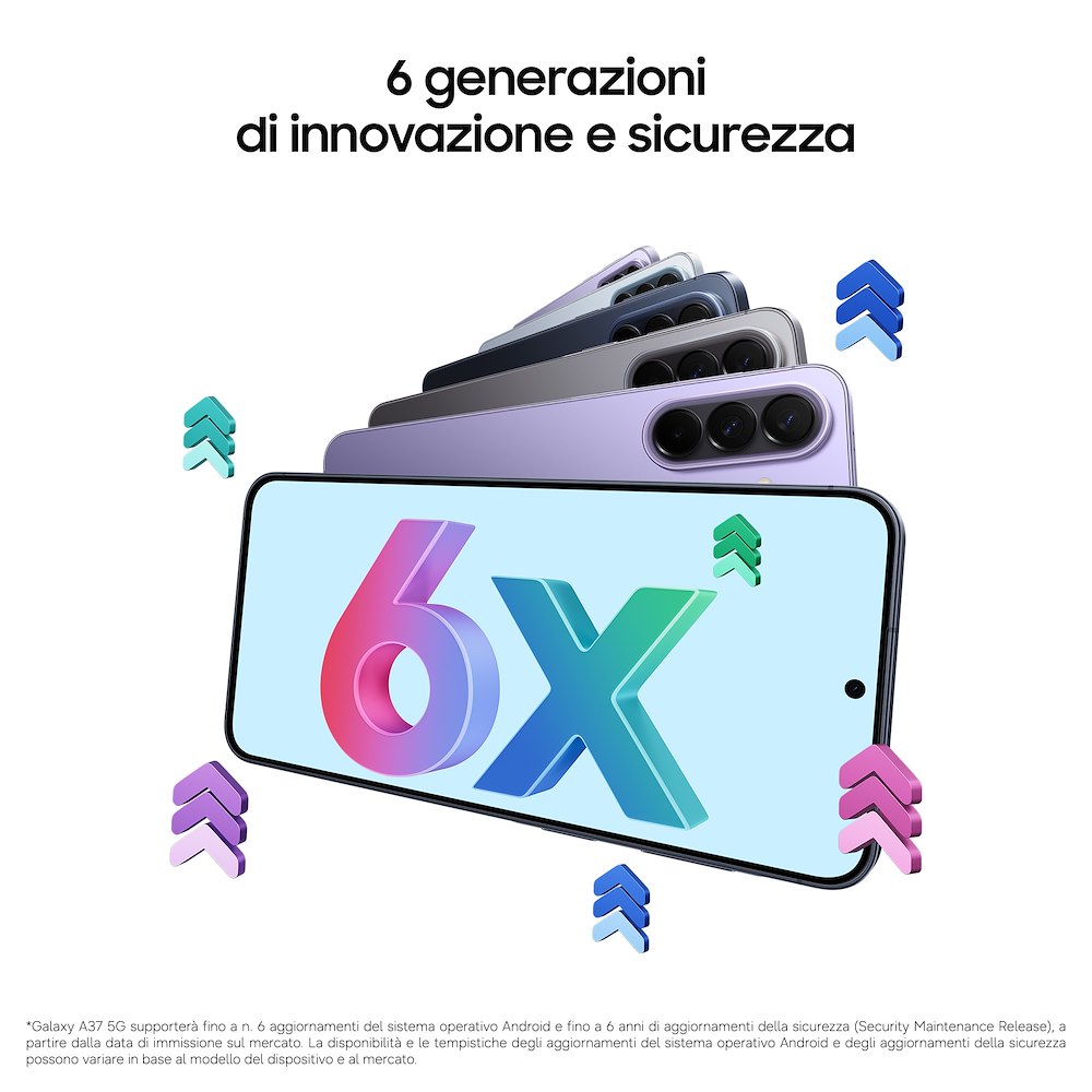 SAMSUNG SM-A376BDGGEUE - Galaxy A37 5G 256GB Grigio Verde
