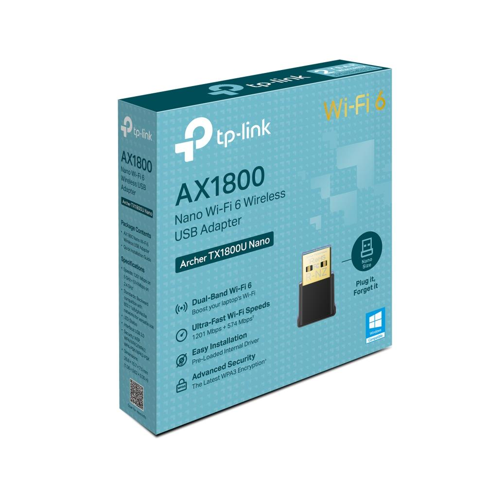 TP-LINK ARCHERTX1800UNANO - Nano USB Adapter Wi-Fi 6 AX1800 TP-LINK ARCHERTX1800UNANO - Nano USB Adapter Wi-Fi 6 AX1800