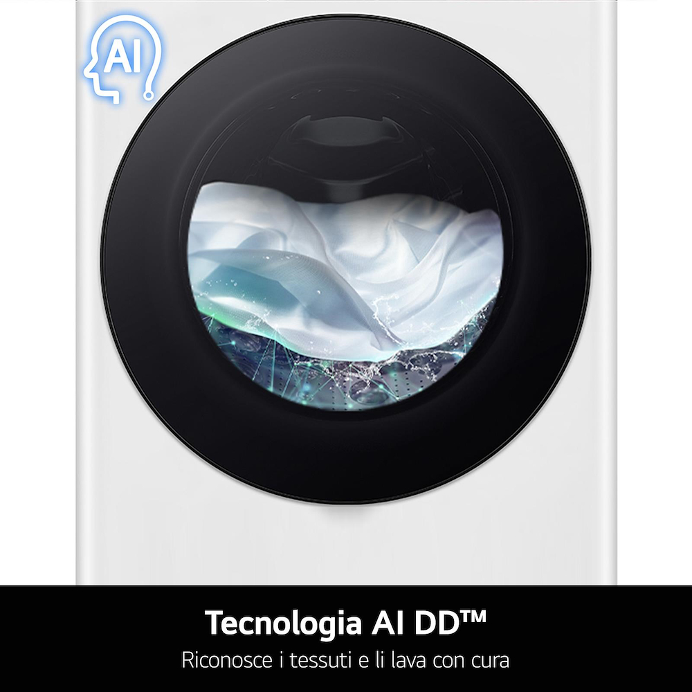 LG F4R3010NSWW - 10kg AI Waschmaschine mit Dampf