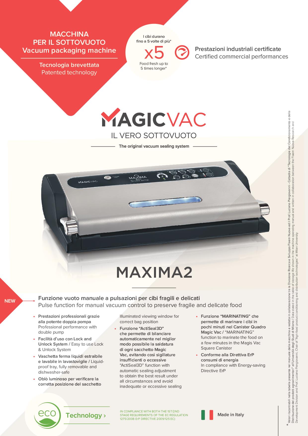 MAGIC VAC VD50PK2 - Macchina sottovuoto