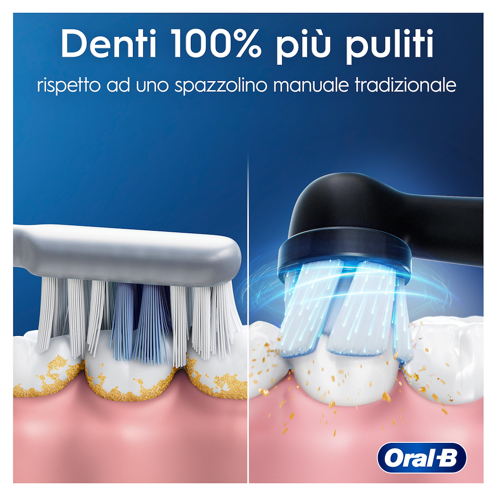ORAL-B IO2CLEANANDCAREBLACK - Spazzolino Elettrico Oral-B iO 2 Nero