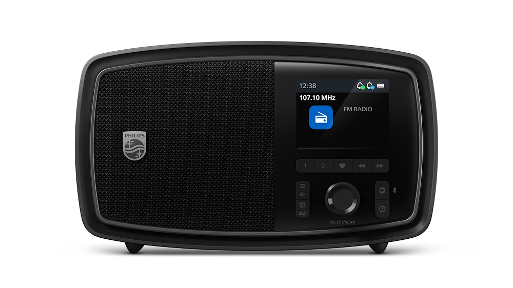 PHILIPS TAV2000DB - Tragbares Radio Bluetooth Schwarz
