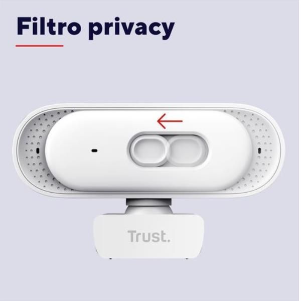 TRUST 26180 - QHD 2K Webcam Weiss