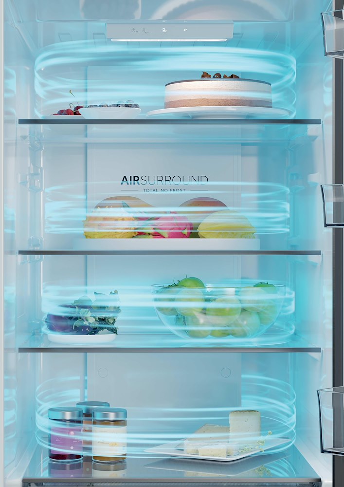 HAIER HDPR1618CNPK - Frigorifero Combi Inox 352L