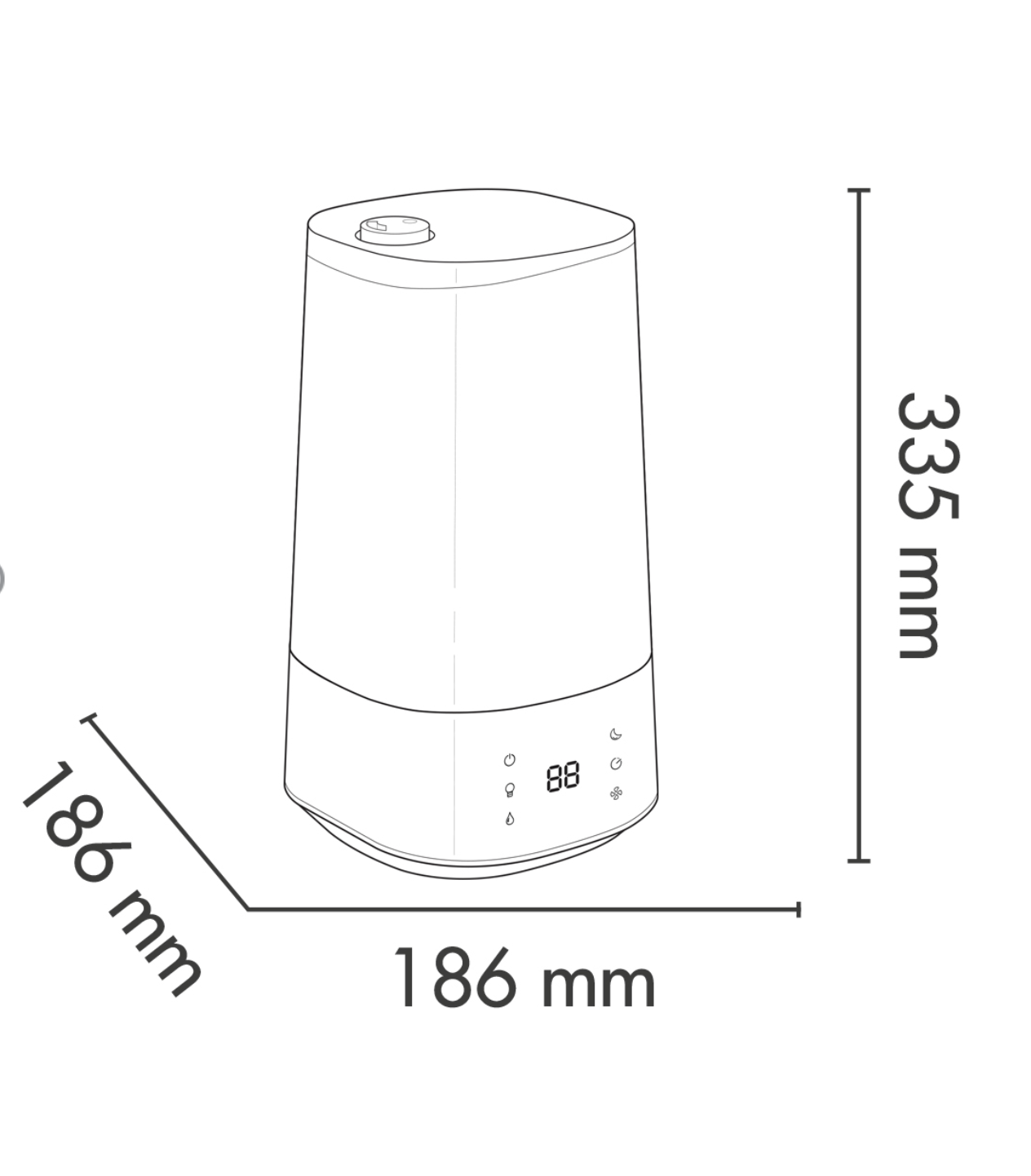 ARGO HYDRO PURY WF - Umidificatore WiFi 4LT