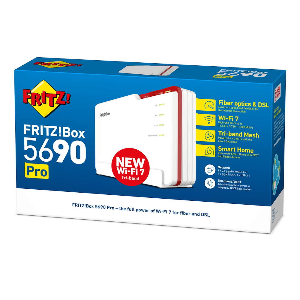 FRITZ! 20003058 - Box 5690 PRO Router mit Wi-Fi 7