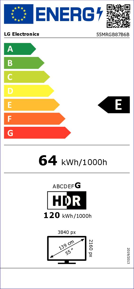 LG 55MRGB87B6B - 55" Mini RGB LED TV 4K