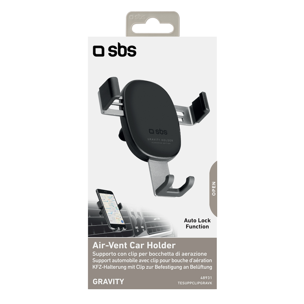 SBS TESUPPCLIPGRAVK - Supporto Auto Smartphone Universale