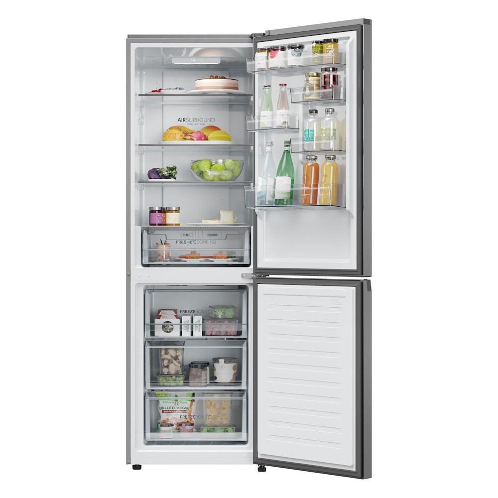 HAIER HDPR1618CNPK - Frigorifero Combi Inox 352L