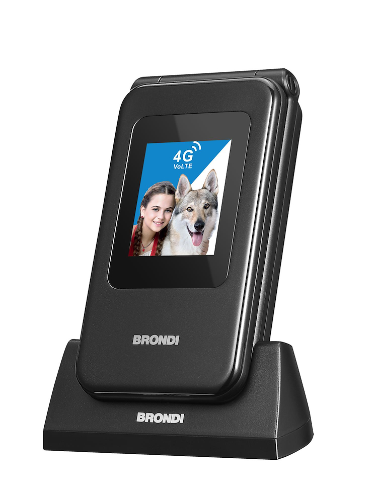 BRONDI AMICOSPECIALE4GBLACKMETAL - Telefono Brondi AMCI SPECIALE 4G