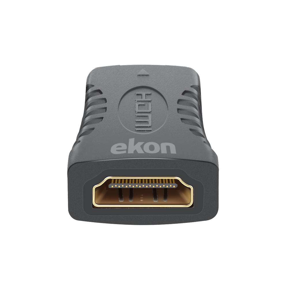 EKON ECVHDMIADFFG - HDMI Adapter F-F Schwarz mit Gold