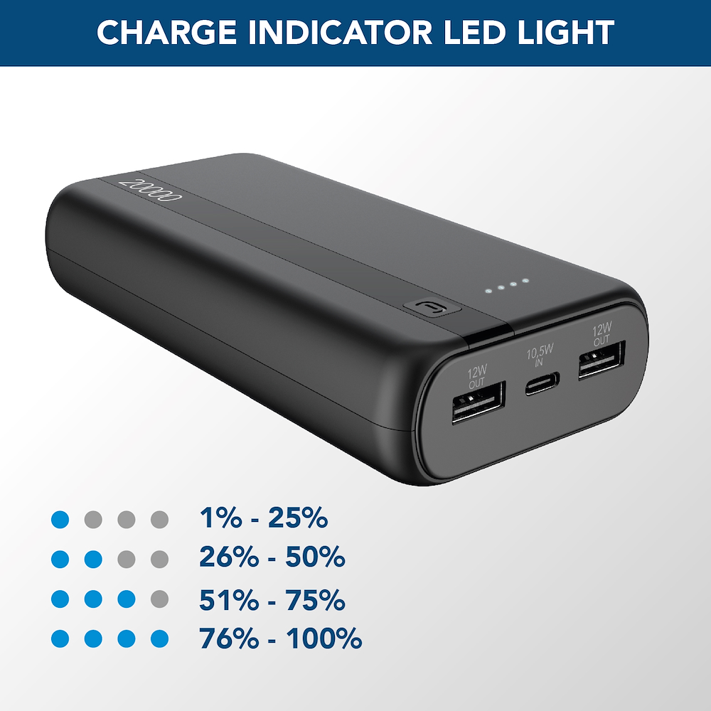 CELLULAR LINE PBENTRY20000K - Power Bank 20000mAh USB-C