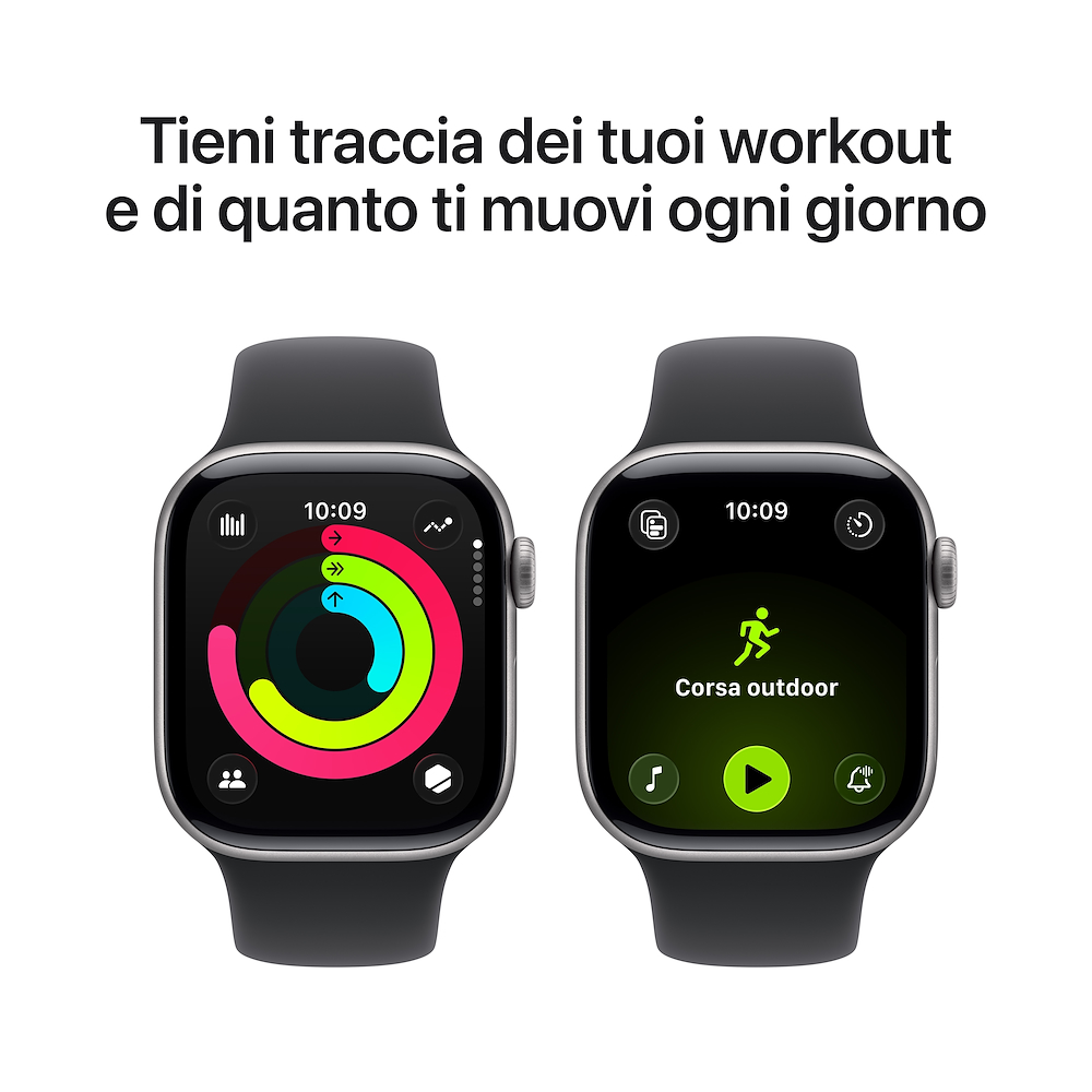 APPLE MEQW4QL/A - Apple Watch 11 GPS Grau Schwarz