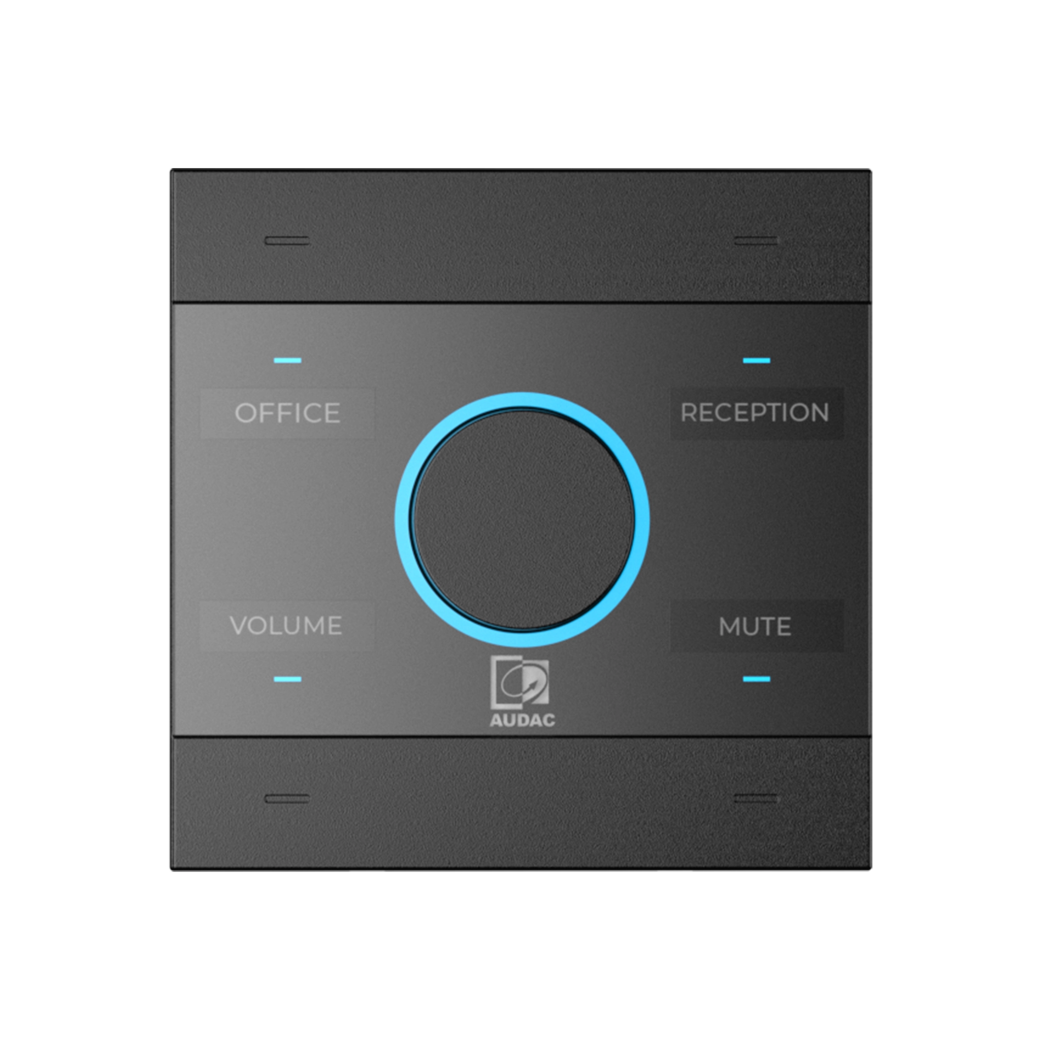 AUDAC NCP105/B - NCP105/B Netzwerk-Wandbedienfeld schwarz