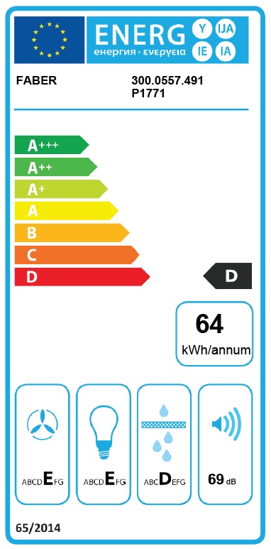 FABER 3000557491 - Faber Deko-Wandhaube mit 3 Geschwindigkeiten