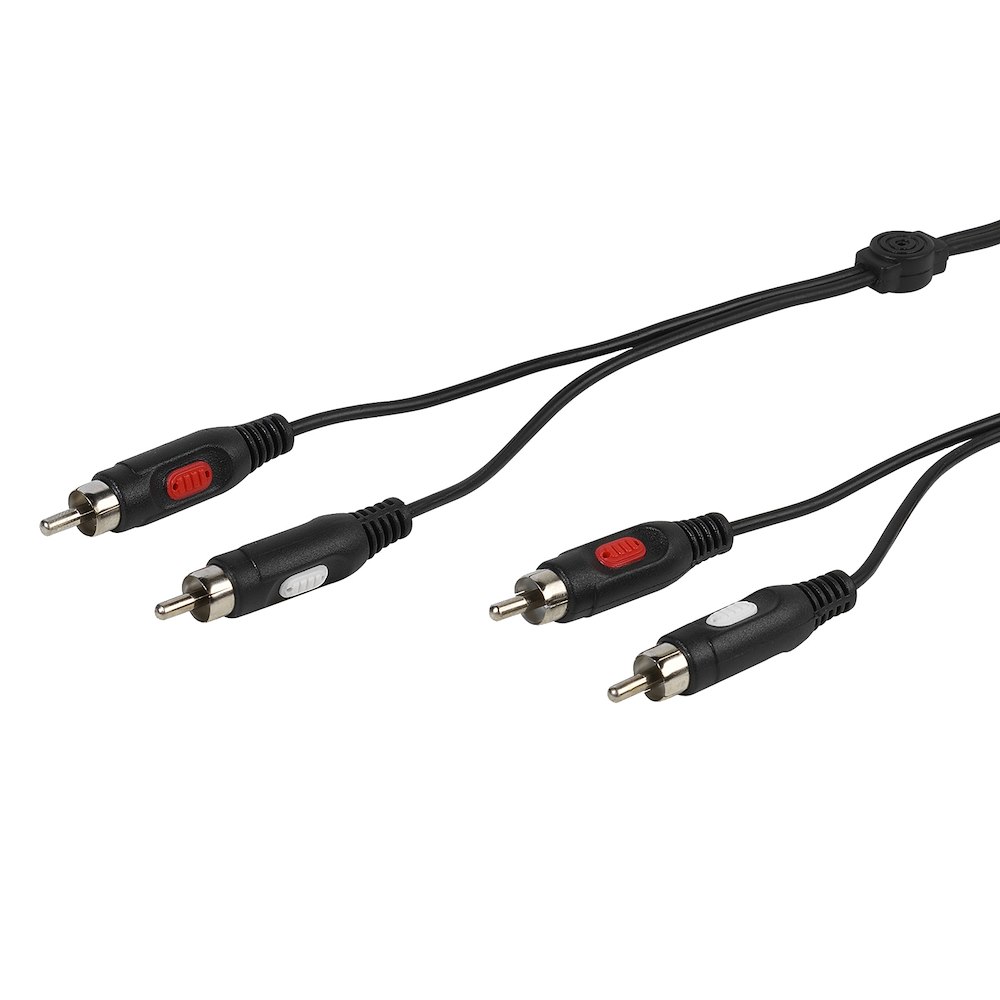 VIVANCO VVA2RCA25MMK - Cavo RCA stereo 2.5m