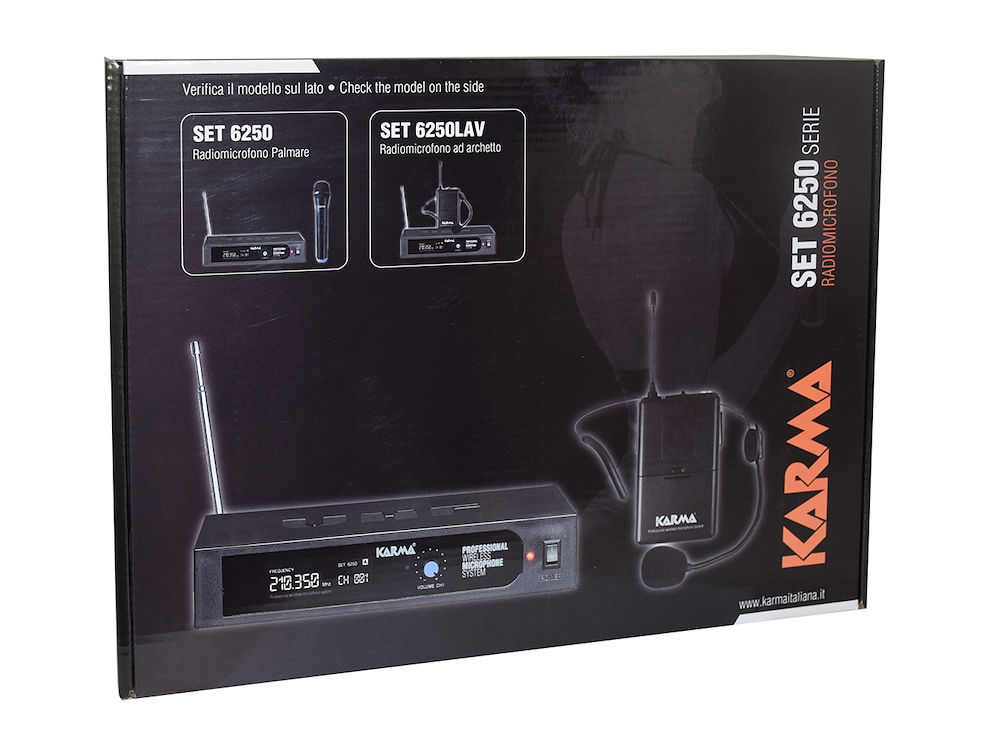 KARMA SET6250C - Tragbares VHF-Radiomikrofon Set