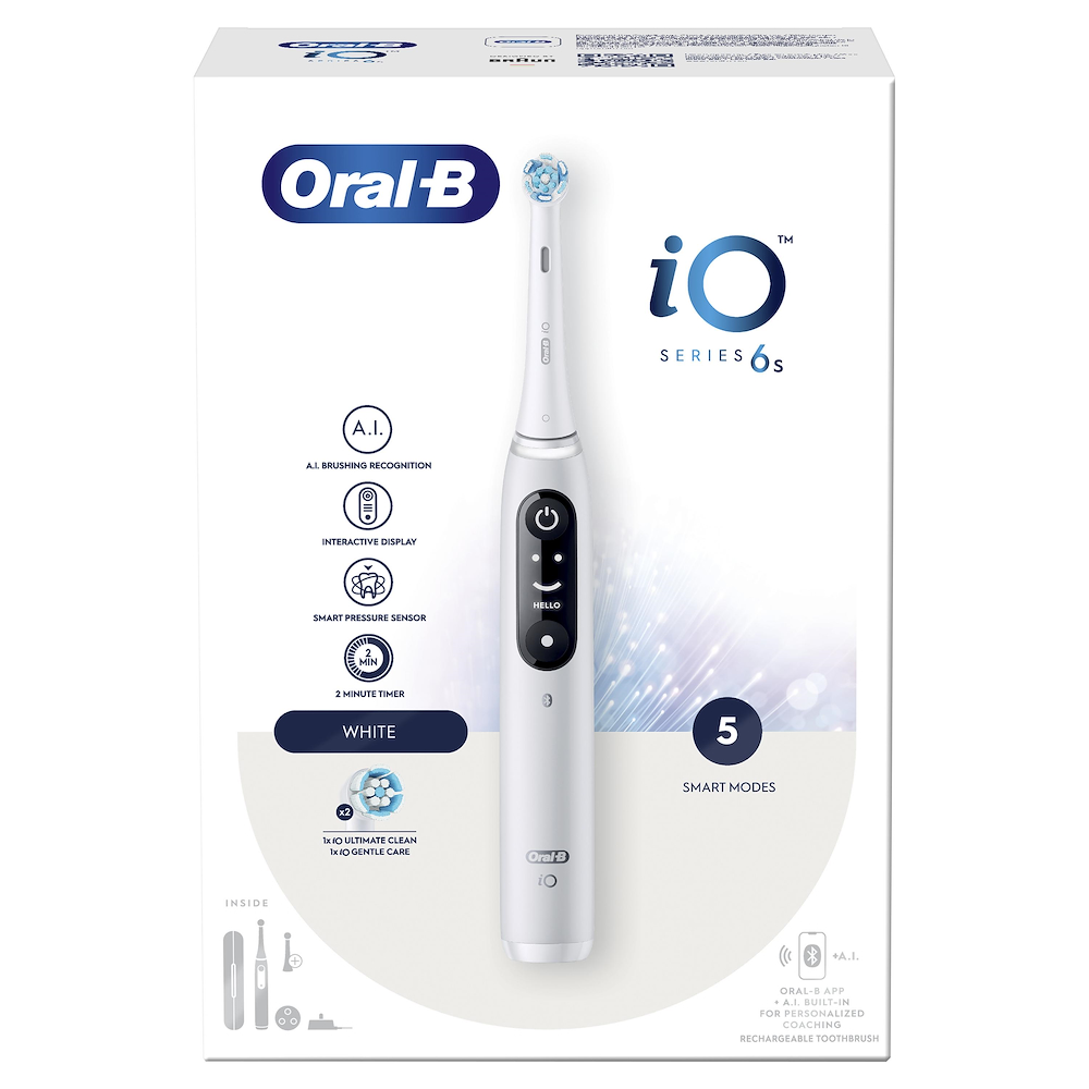 ORAL-B IO6SWHITE - Spazzolino elettrico Oral-B iO Series 6 Bianco