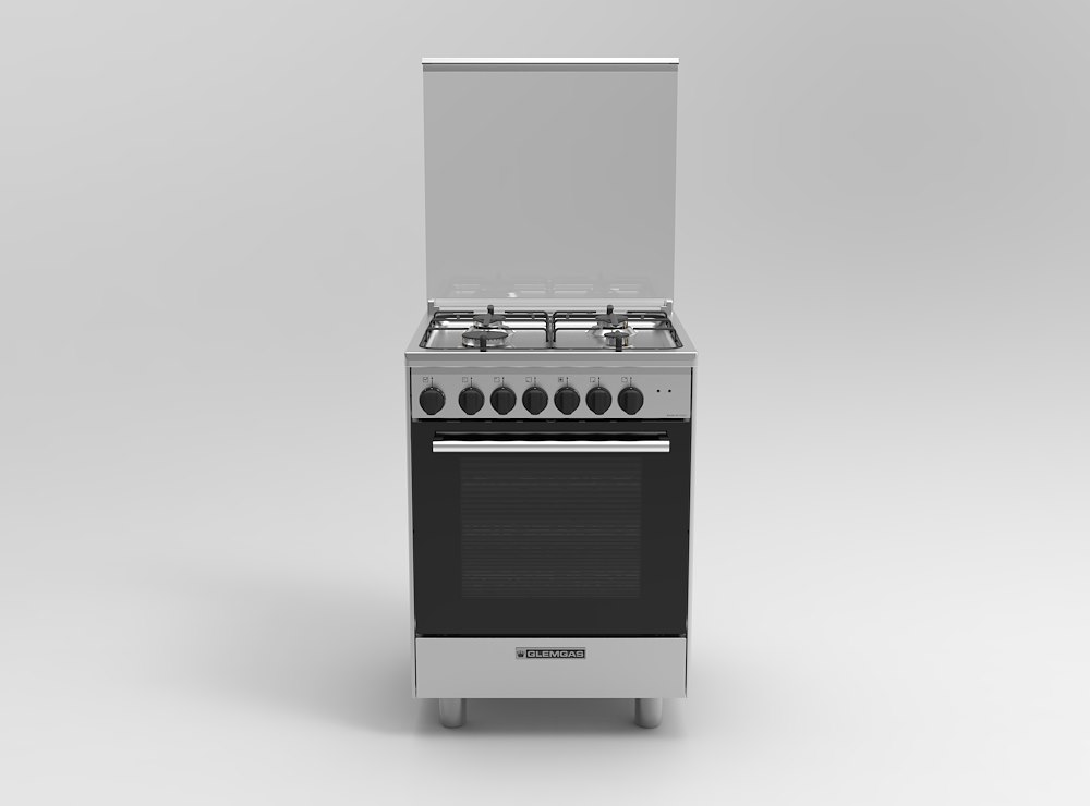 GLEM GAS DG66MI3 - CUCINA INOX 60CM ELETTRICA