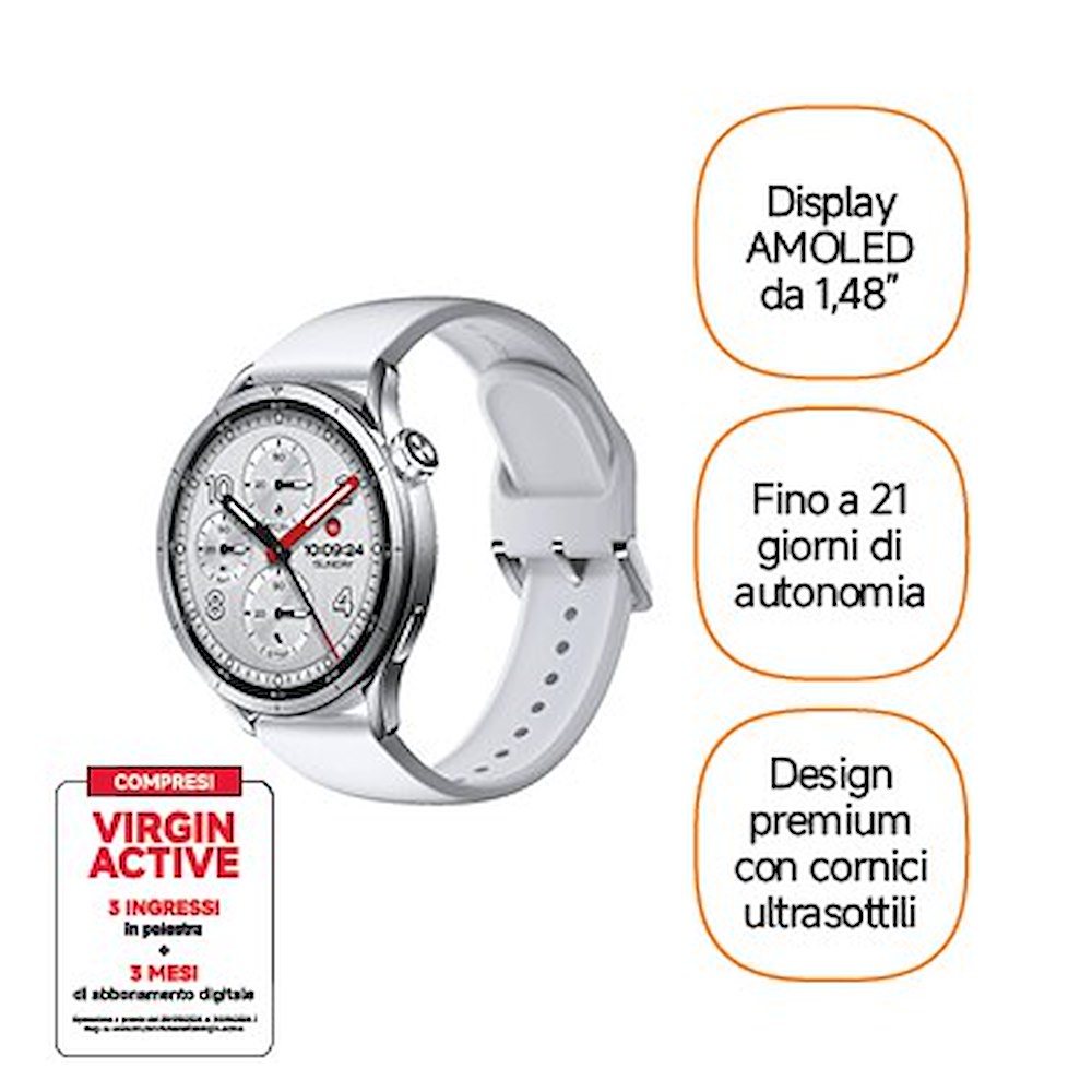 XIAOMI BHR08ISGL - Smart Watch S5 46MM Argento