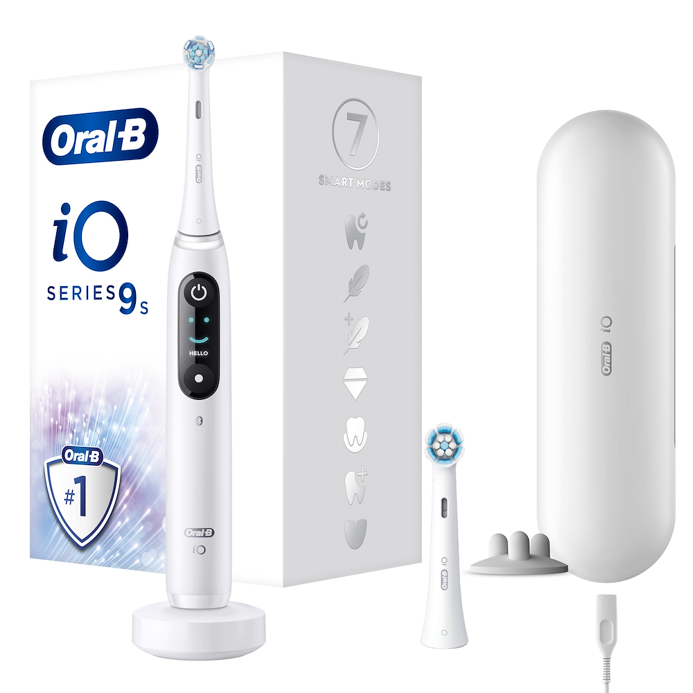 ORAL-B IO9SWHITE - Oral-B iO Series 9 Elektrische Zahnbürste White Alabaster ORAL-B IO9SWHITE - Oral-B iO Series 9 Elektrische Zahnbürste White Alabaster