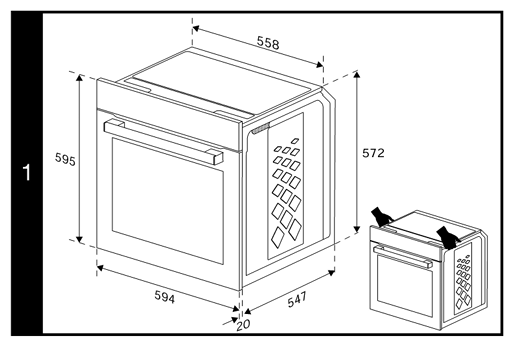 ELEKTRA BREGENZ MB 74090 BR MULTIFUNKT. 8 EINBAUBACKOFEN
