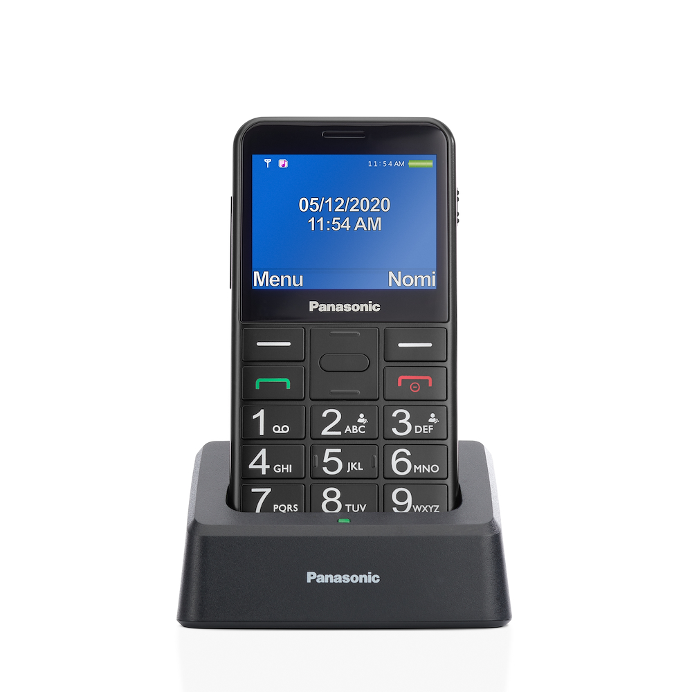 PANASONIC KXTU155EXBN - KXTU155EXBN 0600815 CELL.SENIOR PHONE 2.4" 0.3MP SOS C/BASE RIC. NERO