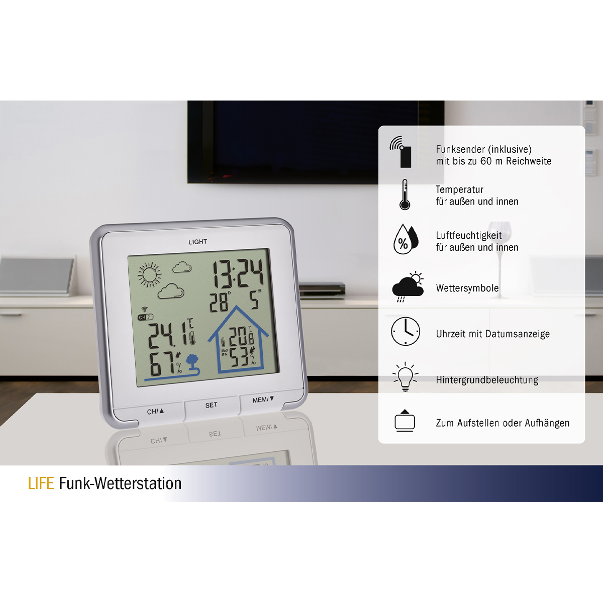 TFA 35.1153.02 - Stazione meteo wireless LIFE